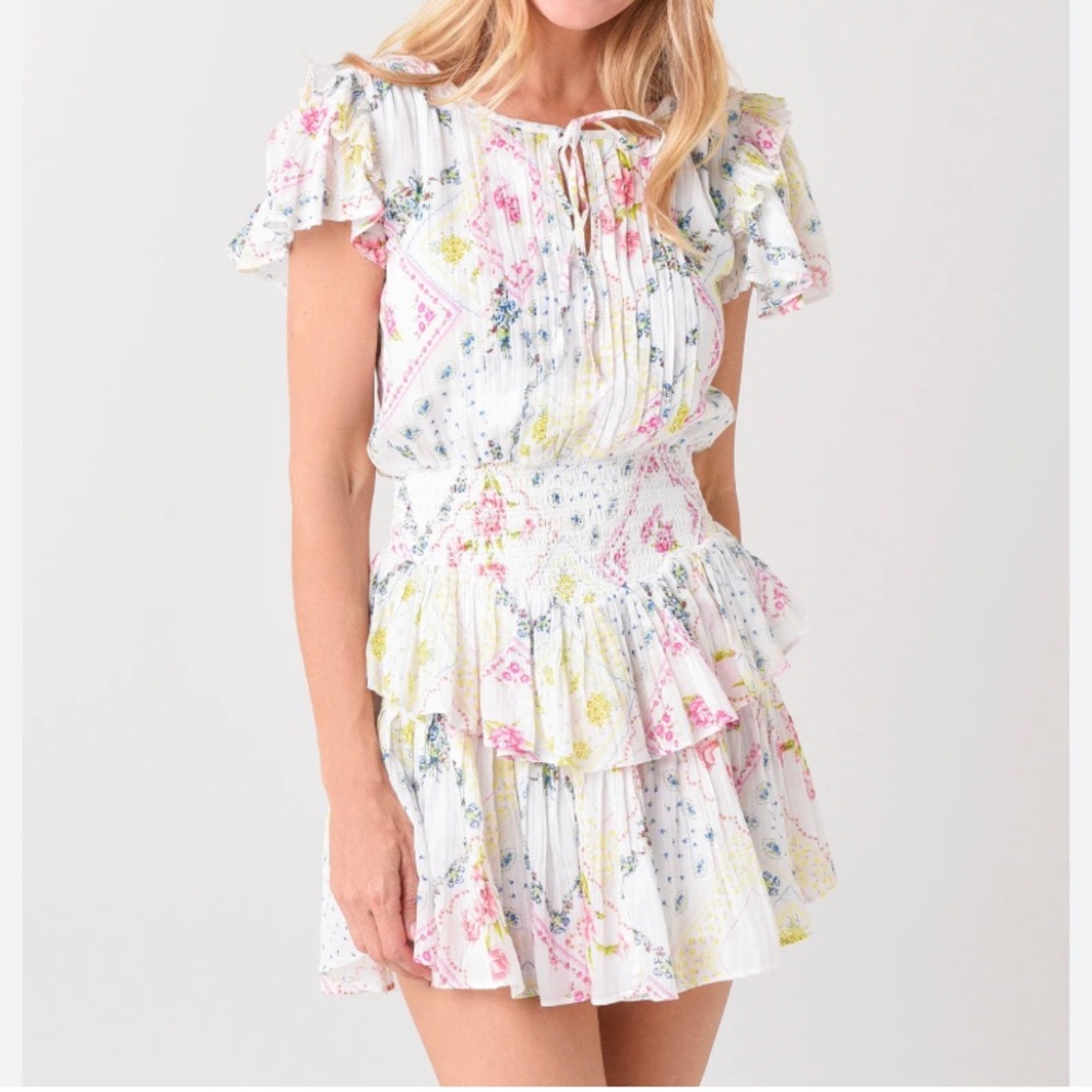 Loveshackfancy floraly mini dress